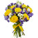 bouquet of yellow roses and irises. Finland