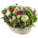 basket of chrysanthemums and roses. Finland
