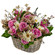 floral arrangement in a basket. Finland