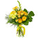 Yellow bouquet of roses and chrysanthemum. Finland